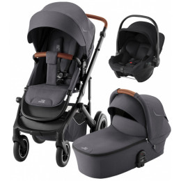 Коляска 3 в 1 Britax Roemer Smile 5Z и автокресло Baby-Safe Core Space Black Midnight Grey