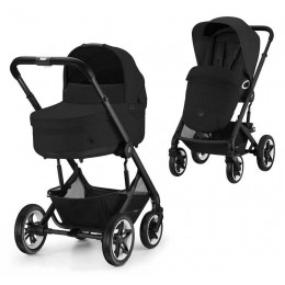 Коляска Cybex Talos S Lux BLK complete Cloud G Lava Grey 3 в 1 Moon Black с дождевиками