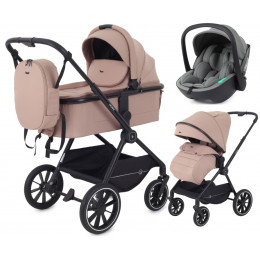 Детская коляска Rant Moss 3 в 1 с автокреслом Miro Olive Latte beige
