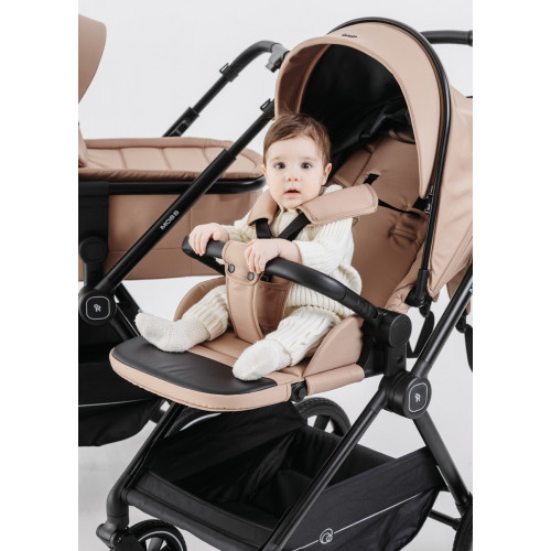 Детская коляска Rant Moss 3 в 1 с автокреслом Miro Graphite Latte beige