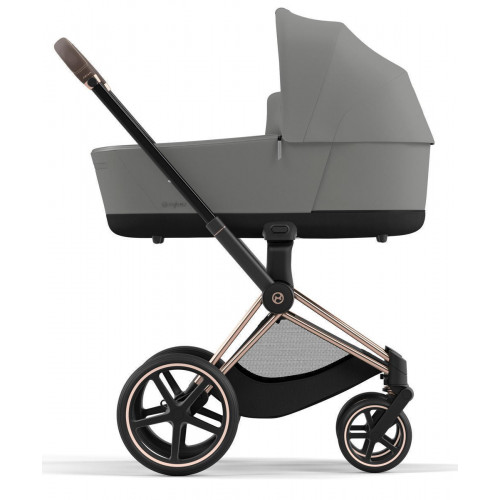 Коляска 3 в 1 Cybex Priam IV Rosegold complete и автокресло Aton B2 i-Size Volcano Black Mirage Grey
