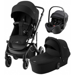 Коляска 3 в 1 Britax Roemer Smile 5Z и автокресло Baby-Safe PRO Style Carbon Black Space Black