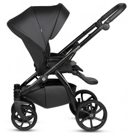 Детская коляска Tutis Uno 5 Plus Leather collection 3 в 1 с автокреслом Elo Lux EduSky Black 1402699 Jet Black