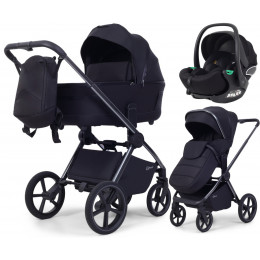 Детская коляска Rant Falcon Soft Therm 3 в 1 с автокреслом Evomax Black Black