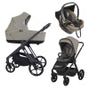 Детская коляска 3 в 1 Espiro Miloo 2025 и автокресло Pi Begie 217 cashmere gray / Бежевый (Beige 109)
