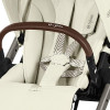 Коляска Cybex Balios S Lux TPE complete Aton B2 Volcano Black 3 в 1 Seashell Beige с дождевиками
