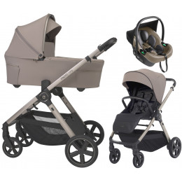 Детская коляска 3 в 1 Espiro Only 2026 и автокресло Pi Beige 529 sahara beige
