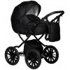Детская коляска Indigo Mio Eco Plus 14 3 в 1 с автокреслом Avionaut Cosmo Grey 01 черная кожа