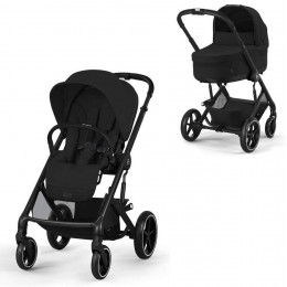 Коляска Cybex Balios S Lux BLK complete Cloud G Moon Black Plus 3 в 1 Moon Black с дождевиками