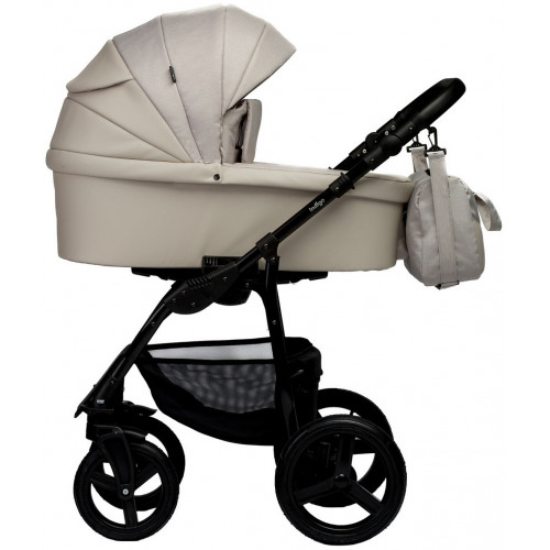 Детская коляска Indigo Impulse Eco 3 в 1 с автокреслом Avionaut Cosmo Beige Ie02 бежевая кожа/бежевый