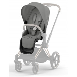 Коляска 3 в 1 Cybex Priam IV Rosegold complete и автокресло Aton B2 i-Size Volcano Black Mirage Grey