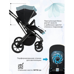 Коляска 3 в 1 Sweet Baby Ricci + автокресло Premier Black Black