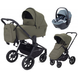 Детская коляска Rant Flex 3 в 1 RA076 с автокреслом Aster Zero Graphite Green