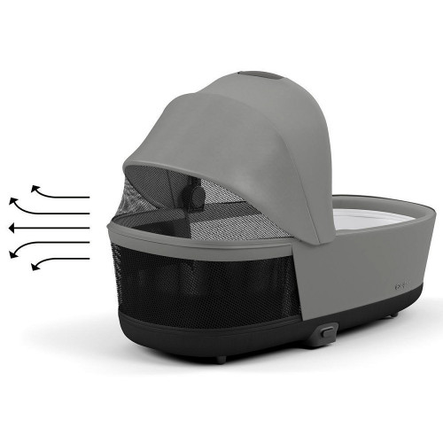 Коляска 3 в 1 Cybex Priam IV Rosegold complete и автокресло Aton B2 i-Size Volcano Black Mirage Grey