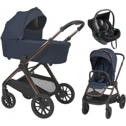 Детская коляска 3 в 1 Espiro Code 2026 и автокресло Pi Black 103 elegant navy