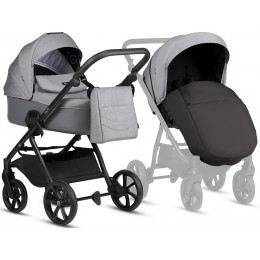 Детская коляска Tutis Leo 3 Plus 3 в 1 с автокреслом Beno Black 1582227 Stone Grey