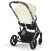 Коляска Cybex Balios S Lux TPE complete Aton B2 Volcano Black 3 в 1 Seashell Beige с дождевиками