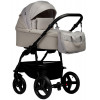 Детская коляска Indigo Impulse Eco 3 в 1 с автокреслом Avionaut Cosmo Beige Ie02 бежевая кожа/бежевый