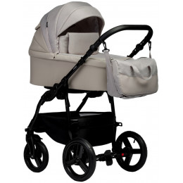 Детская коляска Indigo Impulse Eco 3 в 1 с автокреслом Avionaut Cosmo Beige Ie02 бежевая кожа/бежевый