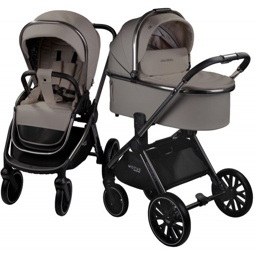 Детская коляска AmaroBaby Motus Premium Ecco 3 в 1 мокко