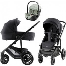 Коляска 3 в 1 Britax Roemer Smile 5Z Style и автокресло Baby-Safe Pro Style Sage green Carbon Black