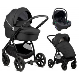 Детская коляска Noordi Fjordi 3 в 1 с автокреслом Terra Edusky Black 1132815/1302815 Black