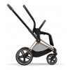 Коляска 3 в 1 Cybex Priam IV Rosegold complete и автокресло Aton B2 i-Size Volcano Black Mirage Grey