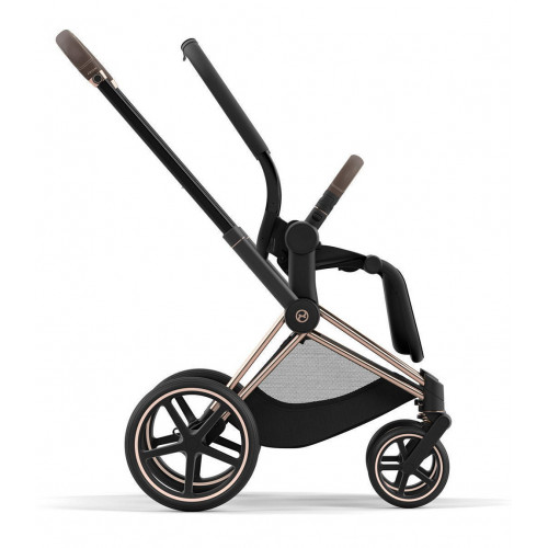 Коляска 3 в 1 Cybex Priam IV Rosegold complete и автокресло Aton B2 i-Size Volcano Black Mirage Grey