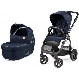 Коляска Peg Perego Veloce TC Brio Culla Belvedere SLK 3 в 1 Blue Shine