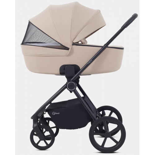 Детская коляска Rant Teo Soft 3 в 1 с автокреслом Evomax Black Beige