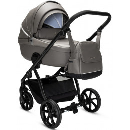 Детская коляска Noordi Fjordi Leather V2 3 в 1 с автокреслом Terra Edusky Black 1462803 Stone Grey