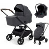 Детская коляска Rant Aventa 3 в 1 с автокреслом Miro Black Graphite