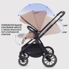 Детская коляска Rant Moss 3 в 1 с автокреслом Miro Graphite Latte beige