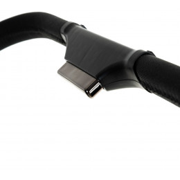 Детская коляска Pituso Teffy 3 в 1 с автокреслом Santiso Pro Black Caviar Black/Graphite