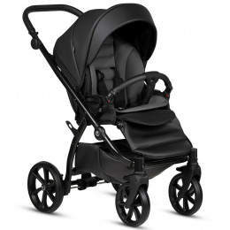 Детская коляска Tutis Uno 5 Plus Leather collection 3 в 1 с автокреслом Elo Lux EduSky Black 1402699 Jet Black