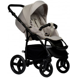 Детская коляска Indigo Impulse Eco 3 в 1 с автокреслом Avionaut Cosmo Beige Ie02 бежевая кожа/бежевый