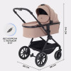 Детская коляска Rant Moss 3 в 1 с автокреслом Miro Graphite Latte beige