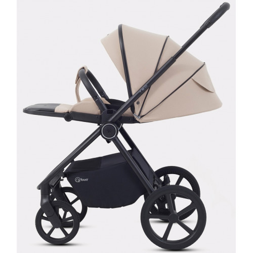 Детская коляска Rant Teo Soft 3 в 1 с автокреслом Evomax Black Beige