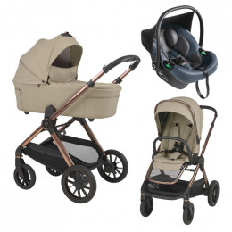 Детская коляска 3 в 1 Espiro Code 2025 и автокресло Pi Gray blue 04 tender green/ Серый/синий (Gray blue 103)