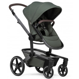 Детская коляска 3 в 1 Joolz Day 5 и автокресло Baby-Safe Core Space Black без адаптеров + конверт в подарок Forest green