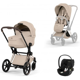 Коляска Cybex Priam V Rosegold Style Cloud T Jeremy Scott Wings 3 в 1 Cozy Beige