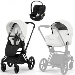 Коляска Cybex Priam V Matt Black Style Cloud T Jeremy Scott Wings 3 в 1 Off White