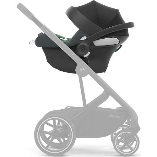 Коляска 3 в 1 Cybex Priam IV Rosegold complete и автокресло Aton B2 i-Size Volcano Black Mirage Grey