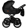 Детская коляска Indigo Mio Eco Plus 14 3 в 1 с автокреслом Avionaut Cosmo Grey 01 черная кожа