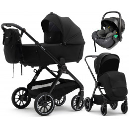 Коляска Agex Prima Pro 3 в 1 с автокреслом i-Safe Black APP626 Black (Черный)
