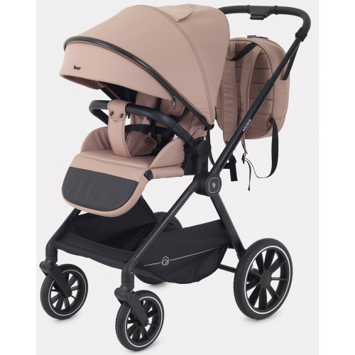 Детская коляска Rant Moss 3 в 1 с автокреслом Miro Graphite Latte beige