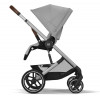 Коляска Cybex Balios S Lux SLV complete Cloud G Almond Beige Plus 3 в 1 Stone Grey с дождевиками