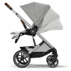 Коляска Cybex Balios S Lux SLV complete Cloud G Almond Beige Plus 3 в 1 Stone Grey с дождевиками