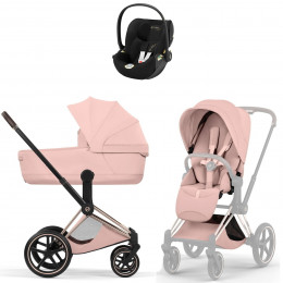 Коляска Cybex Priam V Rosegold Style Cloud T Jeremy Scott Wings 3 в 1 Peach Pink