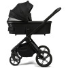 Детская коляска Peppy Monaco Plus 3 в 1 с автокреслом Welldon Crown 2 Black (черный), рама черная